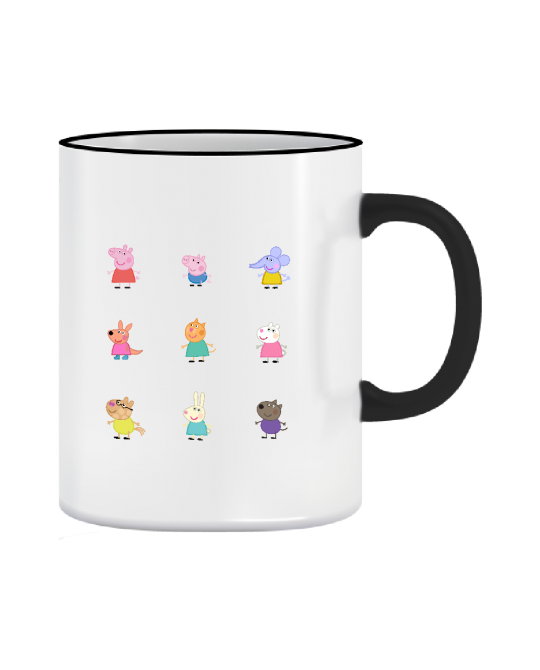 Puodelis Pepa Pig veikėjai Puodelis Pepa Pig veikėjai